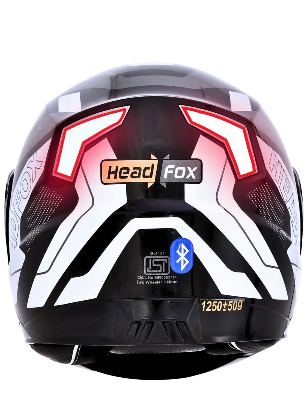 HEADFOX Graphic Printed N2 Matt Air 7 Smart Bluetooth Helmet With Voice Asst. Road DV
