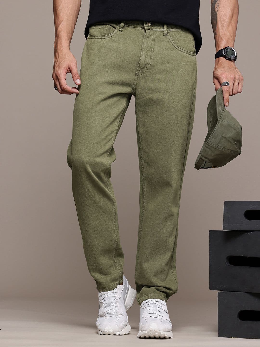 The Roadster Life Co. Men Pure Cotton Relaxed Fit Jeans - view 1
