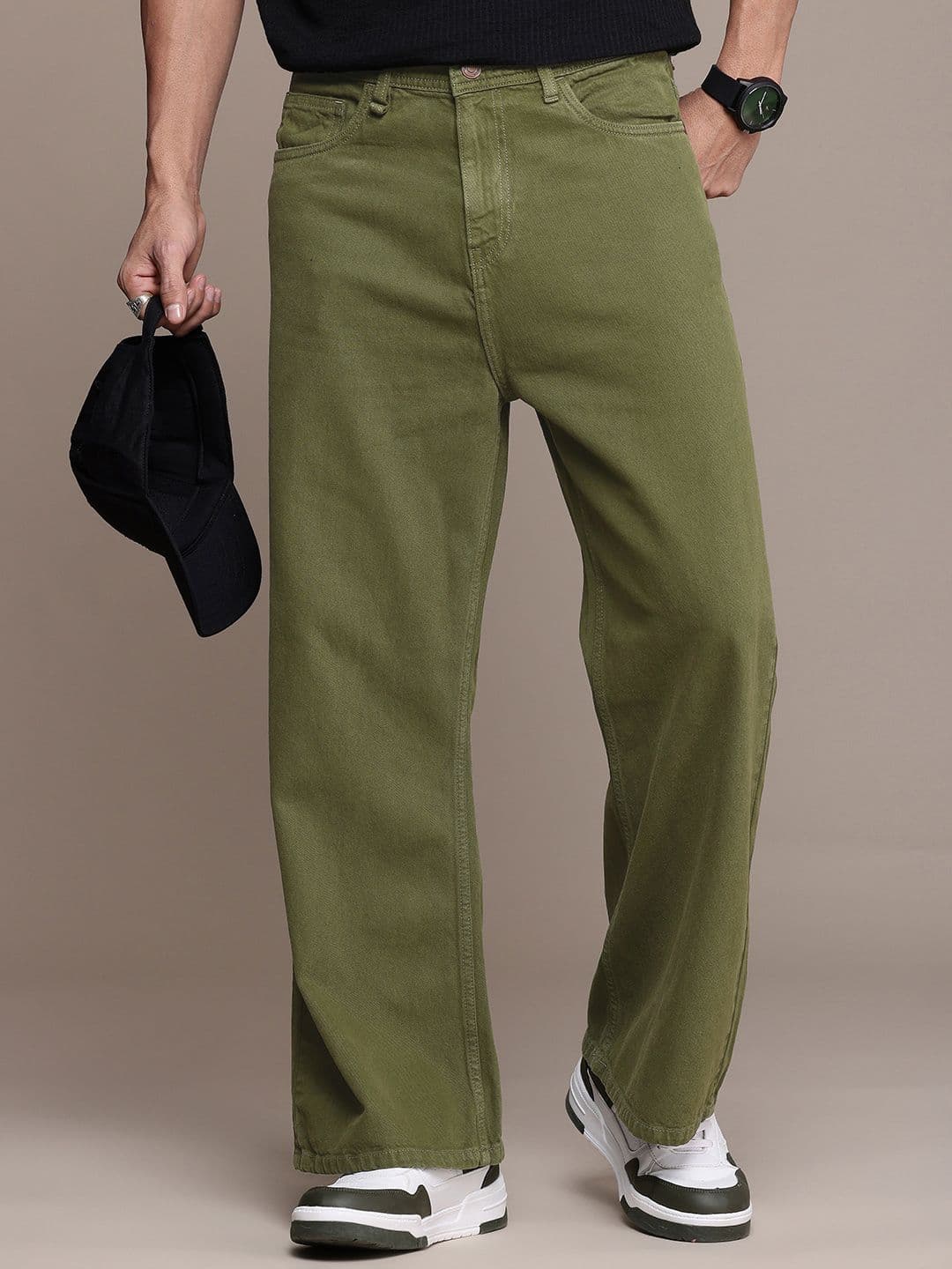 The Roadster Life Co. Men Lose Bootcut Pure Cotton Jeans - view 1
