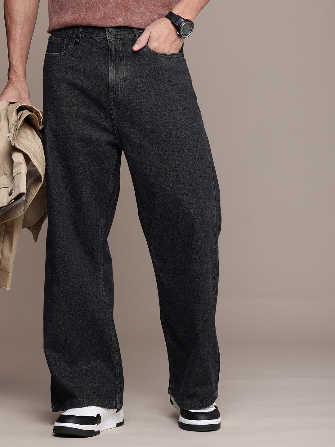The Roadster Life Co. Men Pure Cotton Loose Bootcut Jeans - view 1