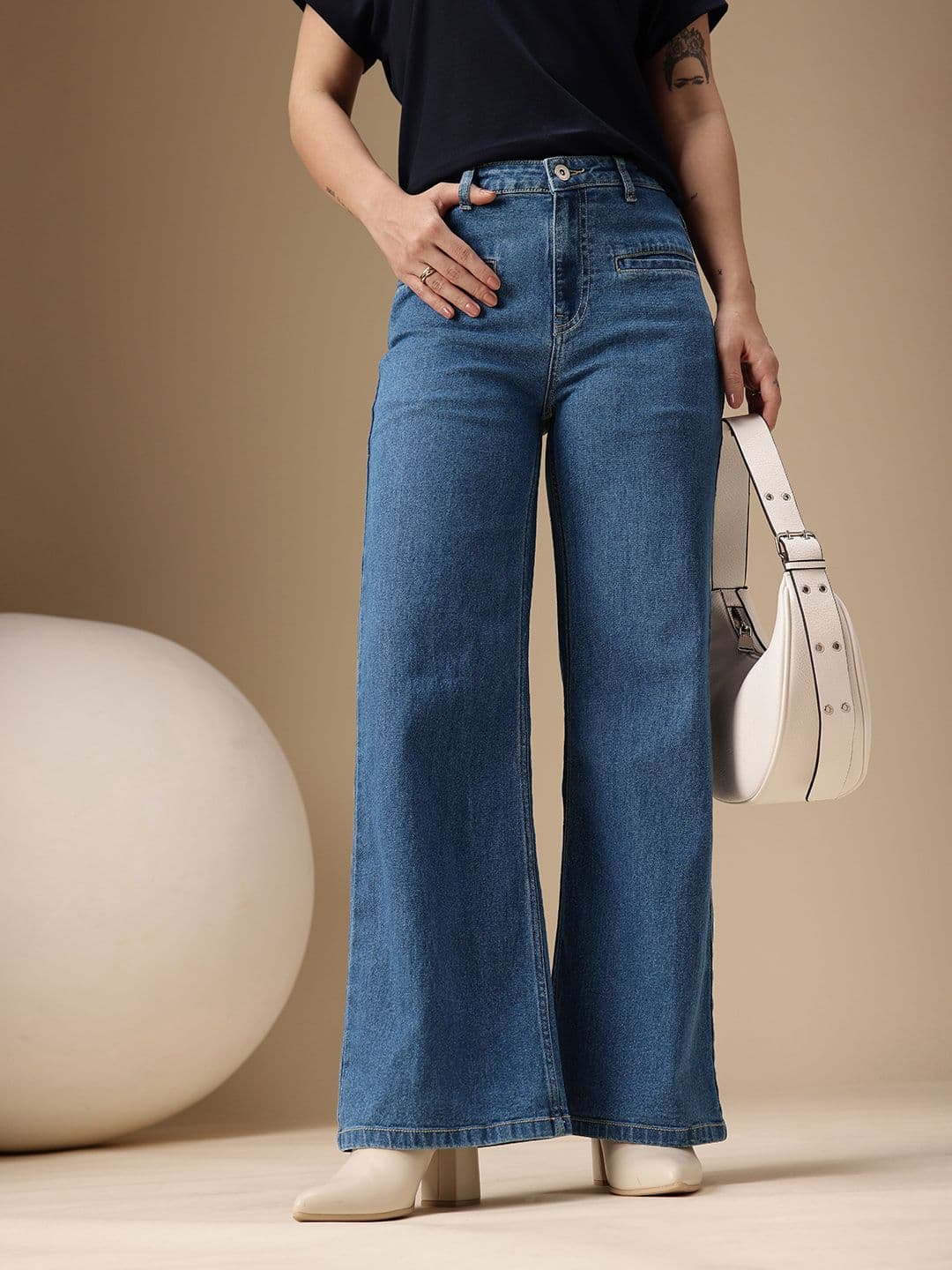 Chemistry Women Flared High-Rise Stretchable Jeans - view 1