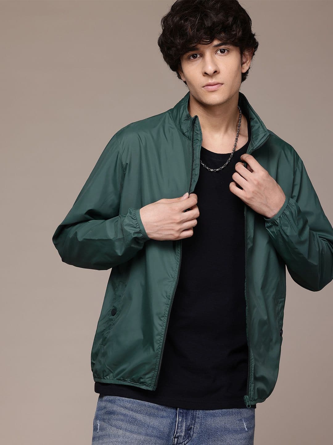 The Roadster Lifestyle Co. Mock Neck Tailored Jacket - view 1