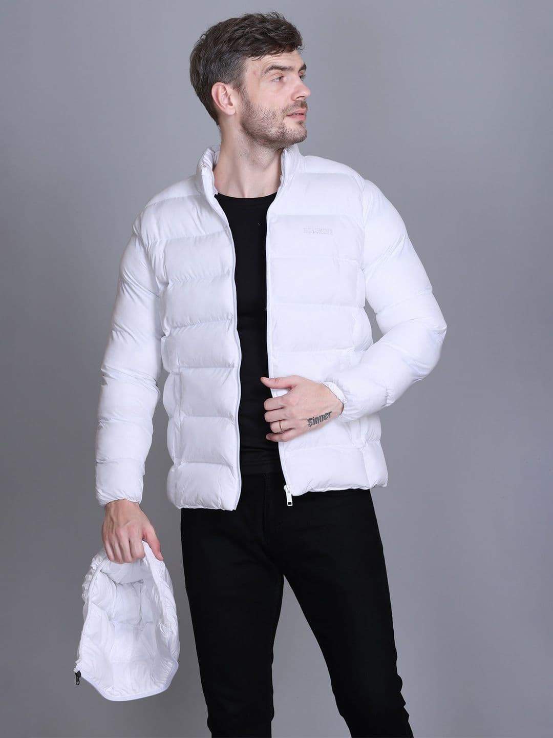 Roadking Men Hooded Solid Casual Puffer Jacket - view 1