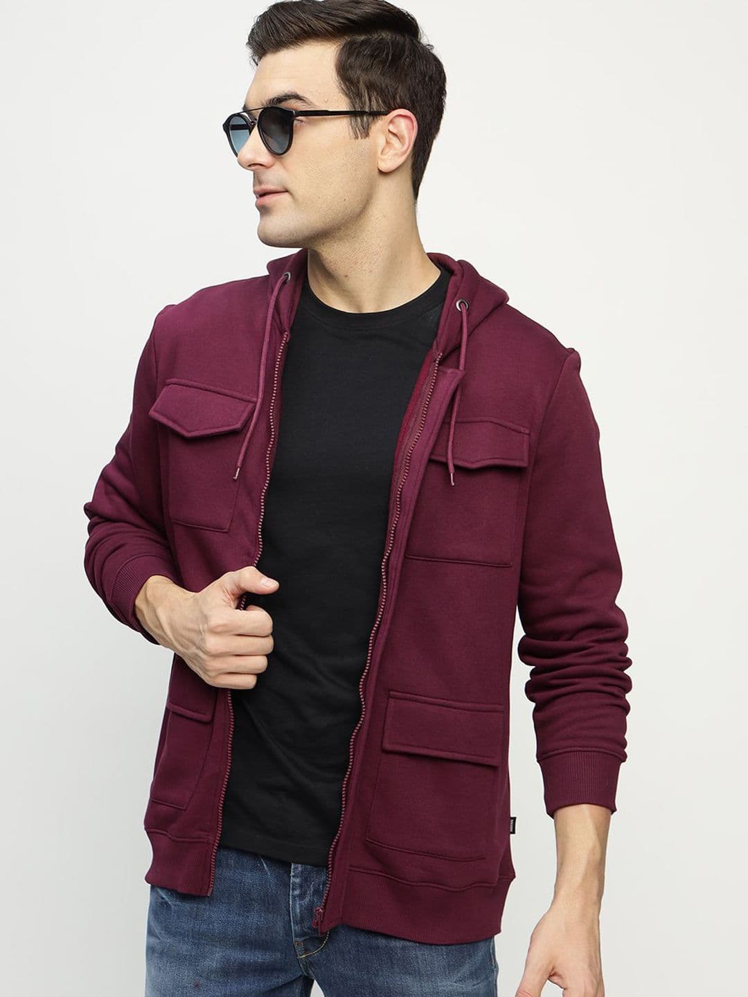 Hancock Hooded Anti Odour Fleece Tailored Oversize Jacket - view 1