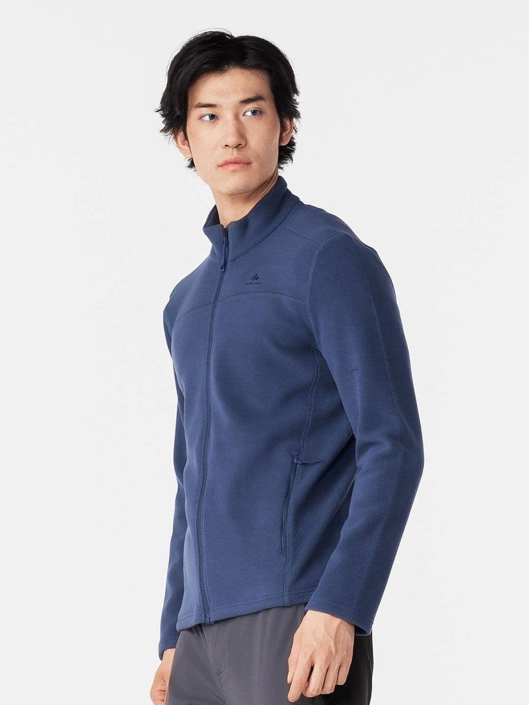 Decathlon Quechua - Men Blue MH100 Breathable Mountain Hiking Fleece Jacket