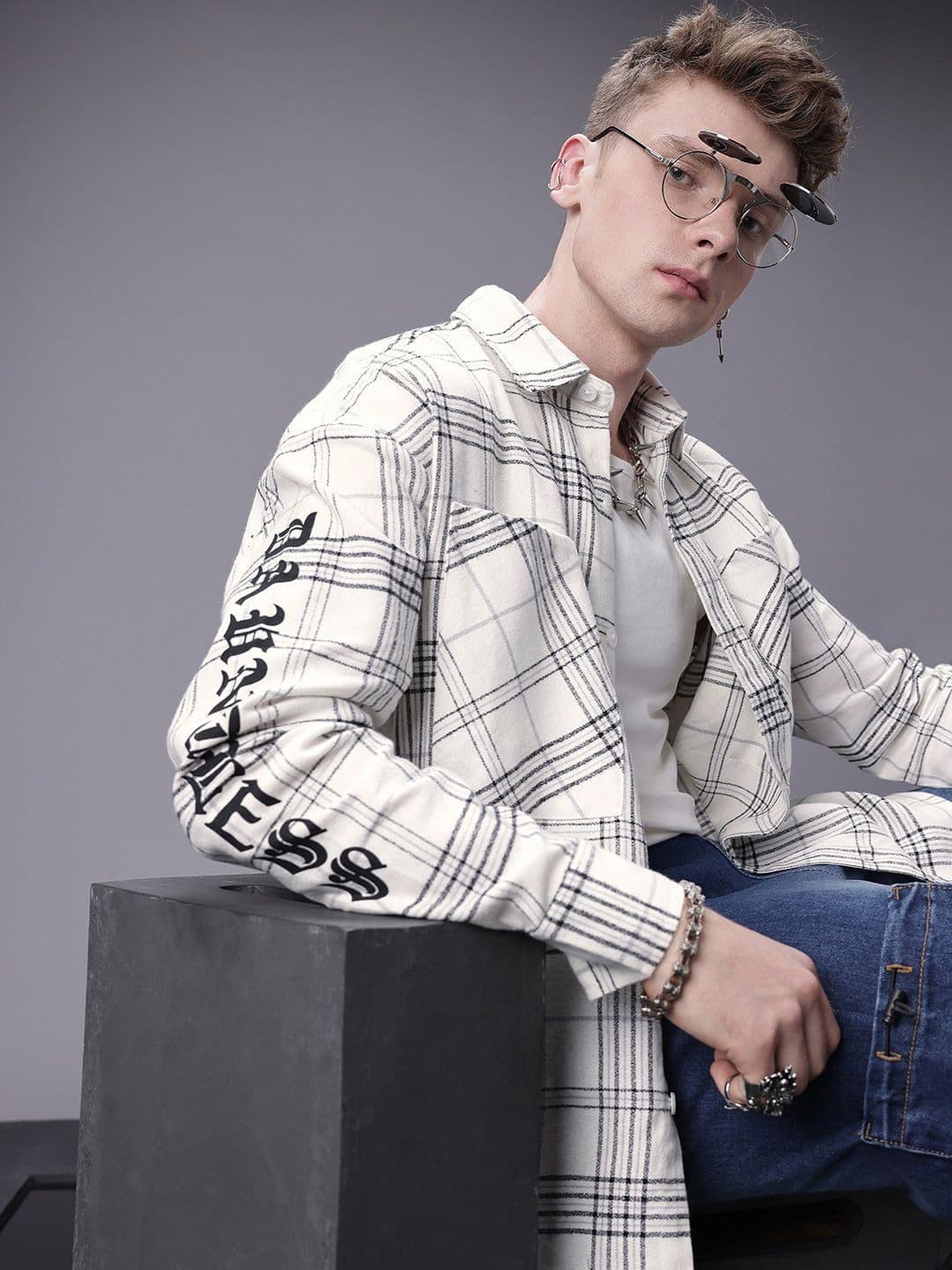 SOKO STREET Checked Pure Cotton Casual Shirt - view 1