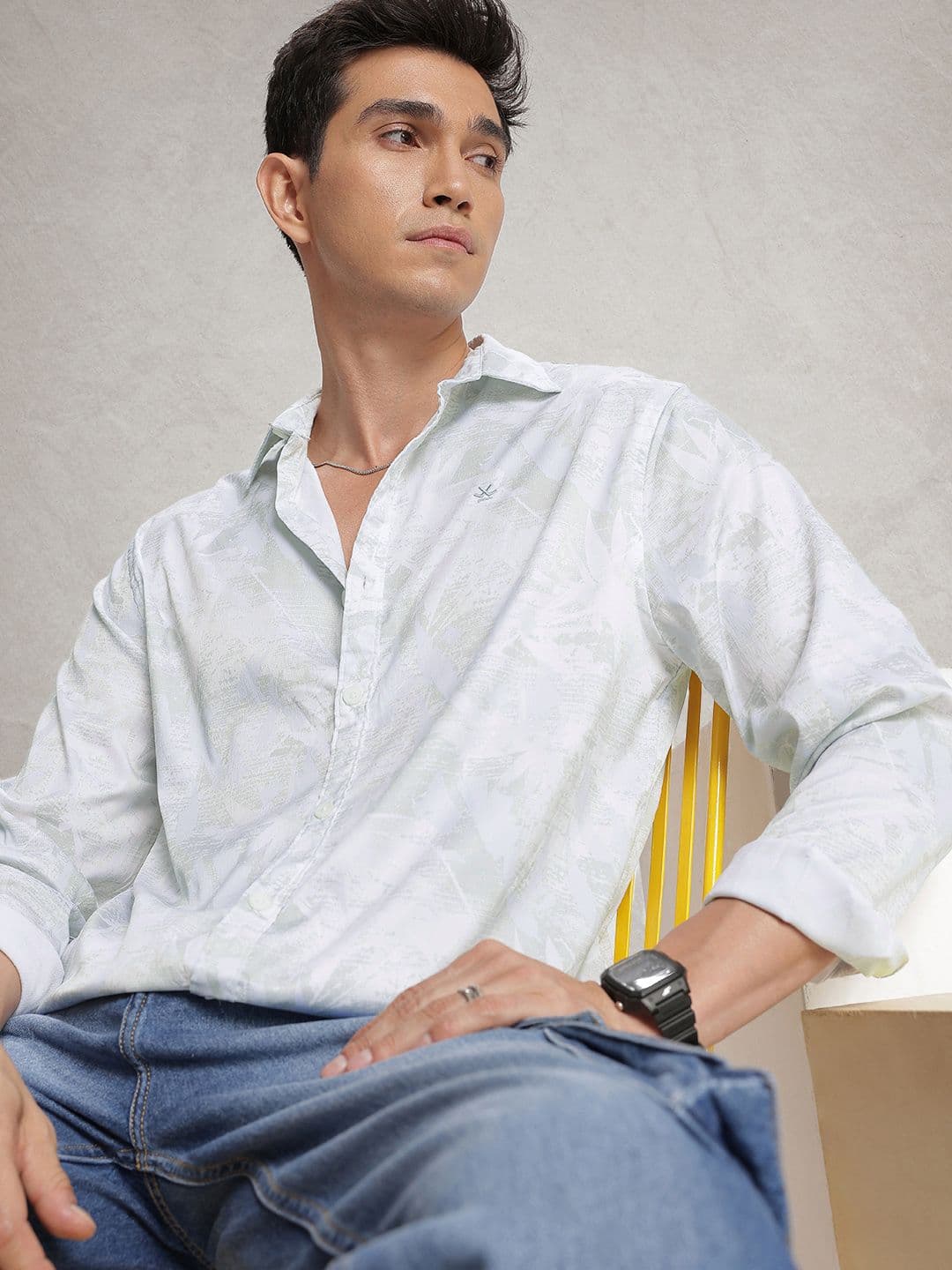 WROGN Abstract Printed Casual Regular Fit Shirt - view 1