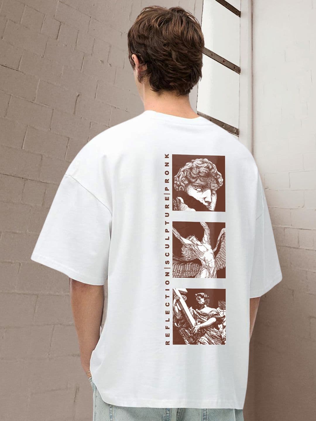 PRONK Men Graphic Printed Round Neck Cotton Oversized T-shirt - view 1