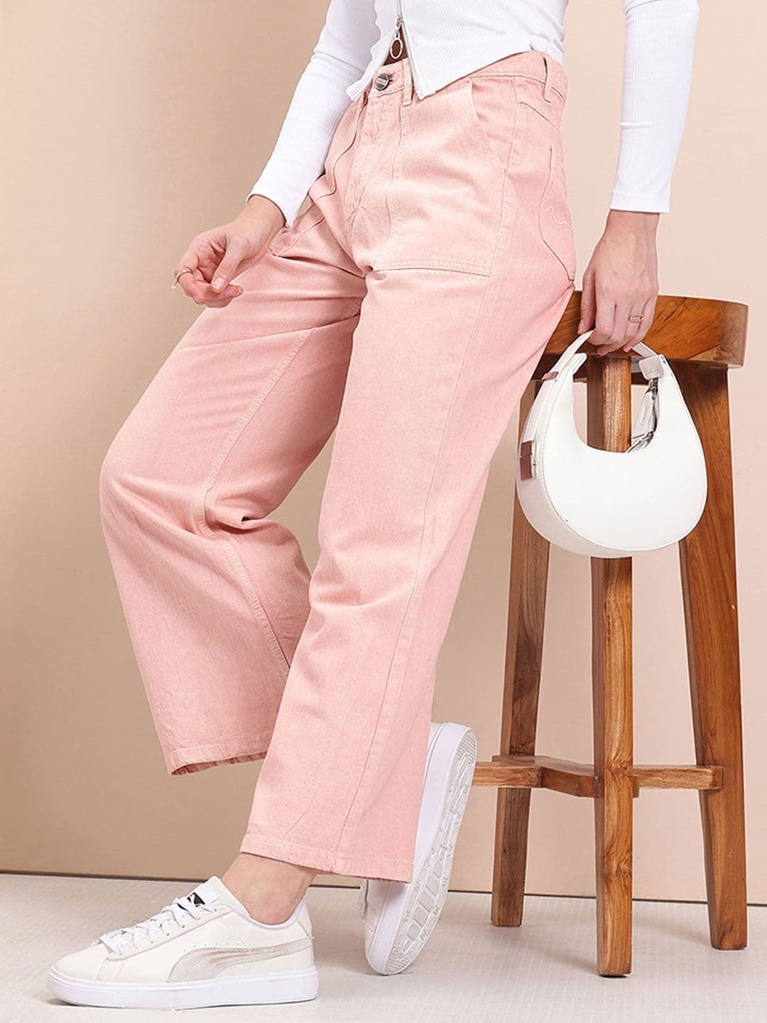 Mast & Harbour Women Flared Stretchable Jeans - view 1