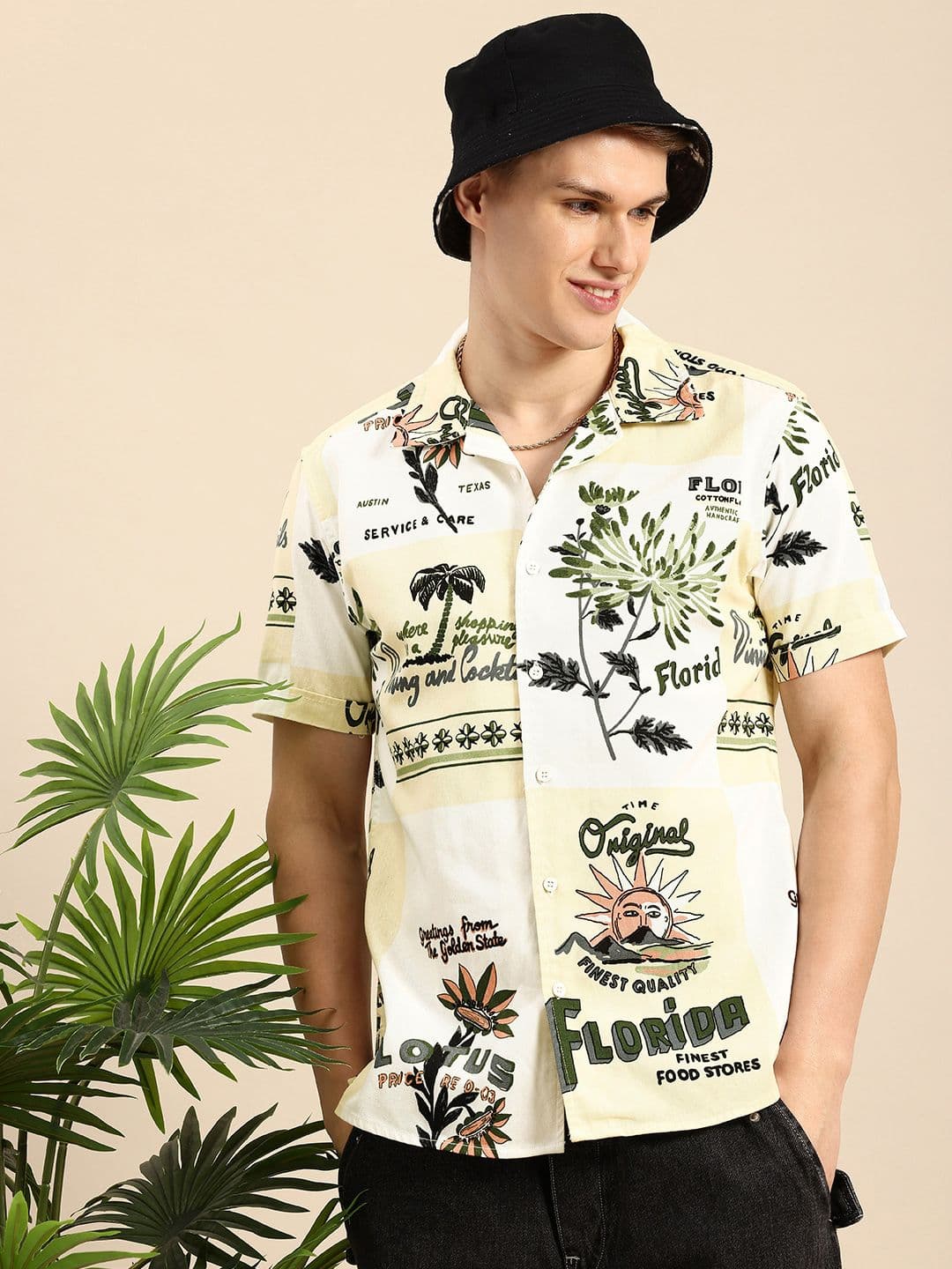 Mast & Harbour Slim Fit Printed Casual Shirt - view 1