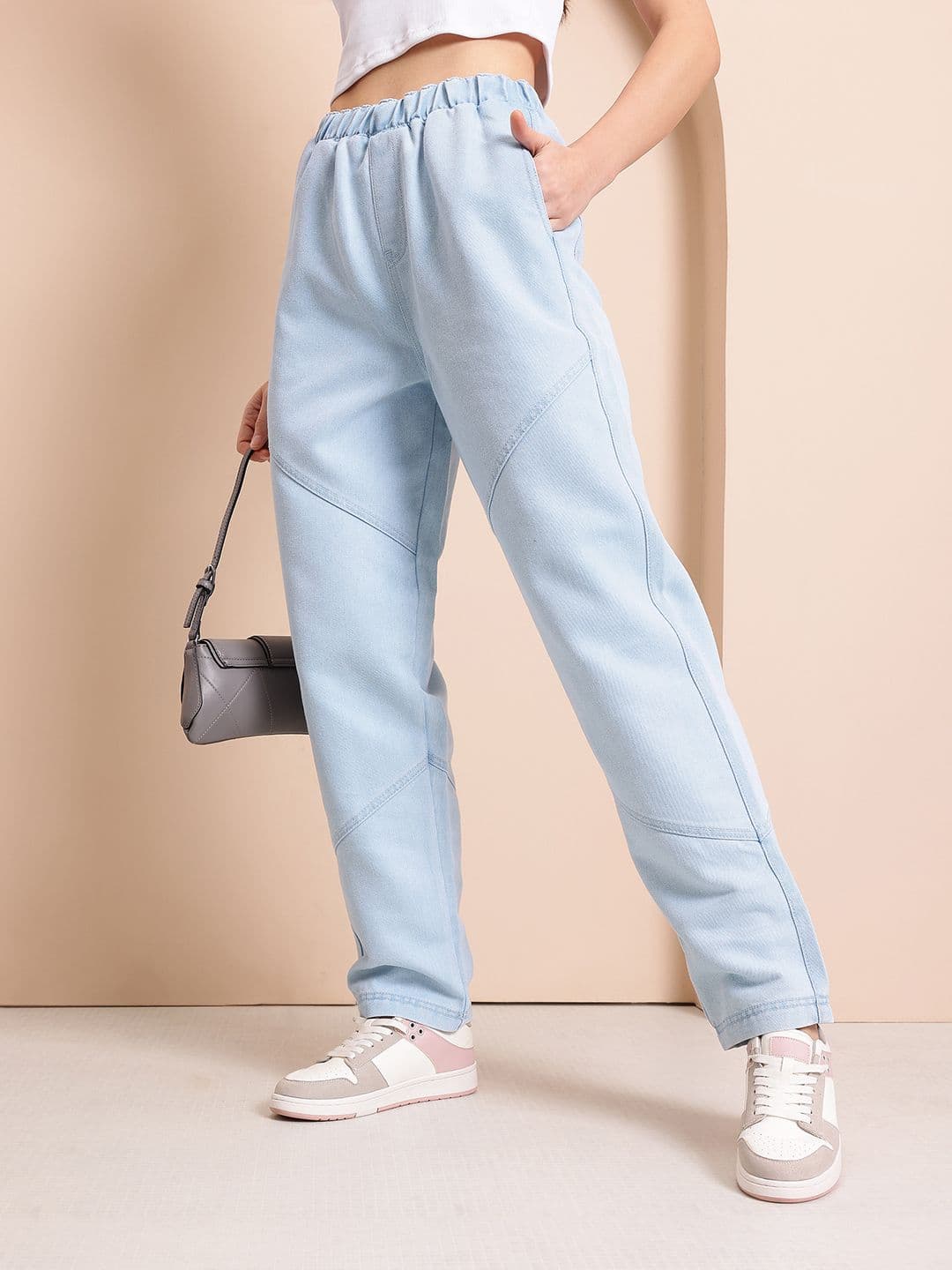 Mast & Harbour Women Relaxed Fit High-Rise Heavy Fade Jeans - view 1