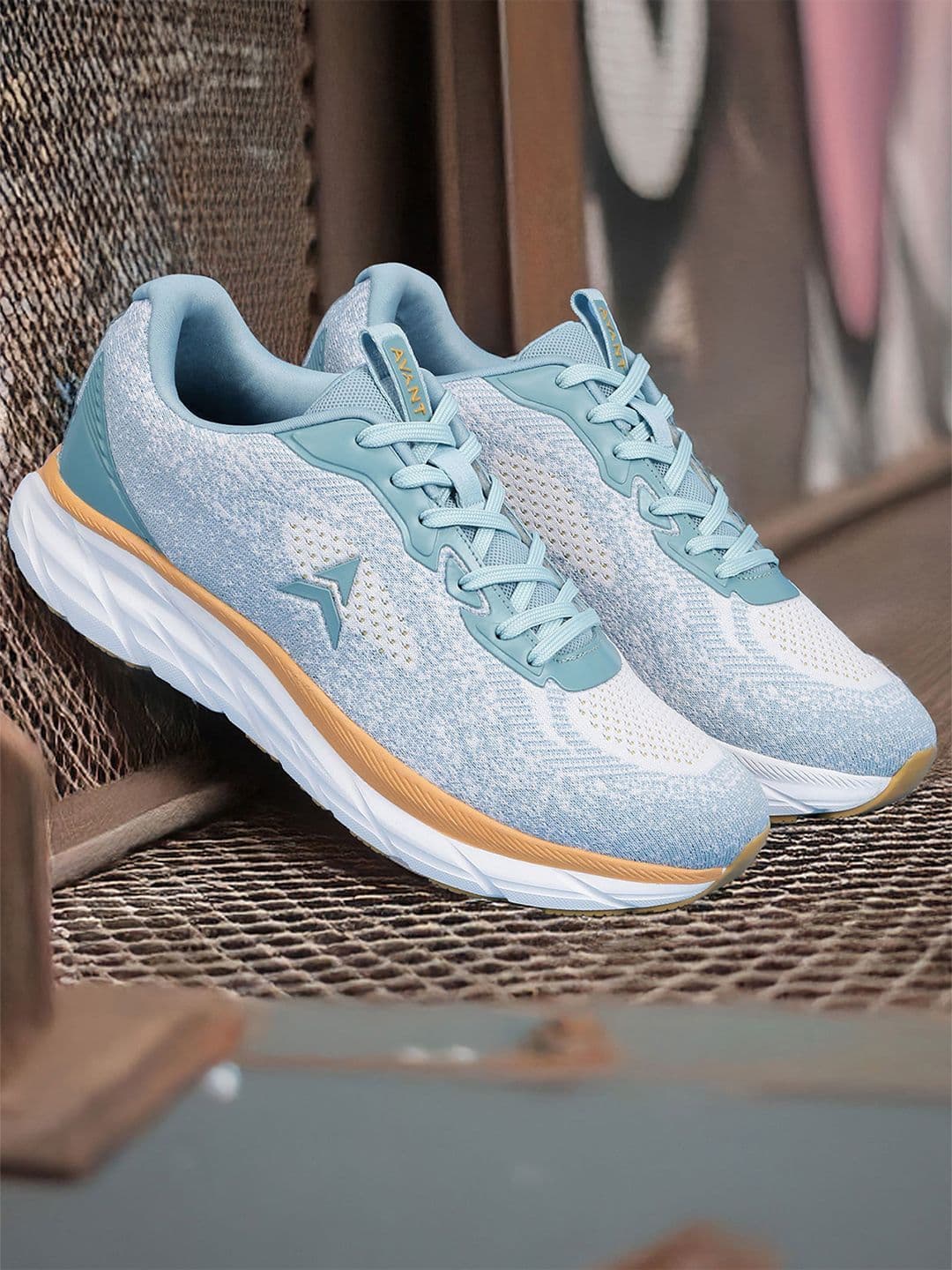 AVANT Men Blue Arc Bolt Mesh Running Shoes - view 1