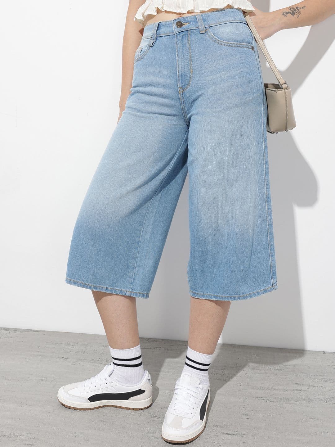 The Roadster Life Co. Women Low-Rise Pure Cotton Jorts - view 1
