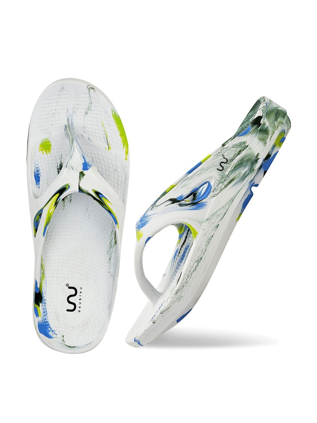 Doubleu Men Printed EVA Thong Flip-Flops - view 1