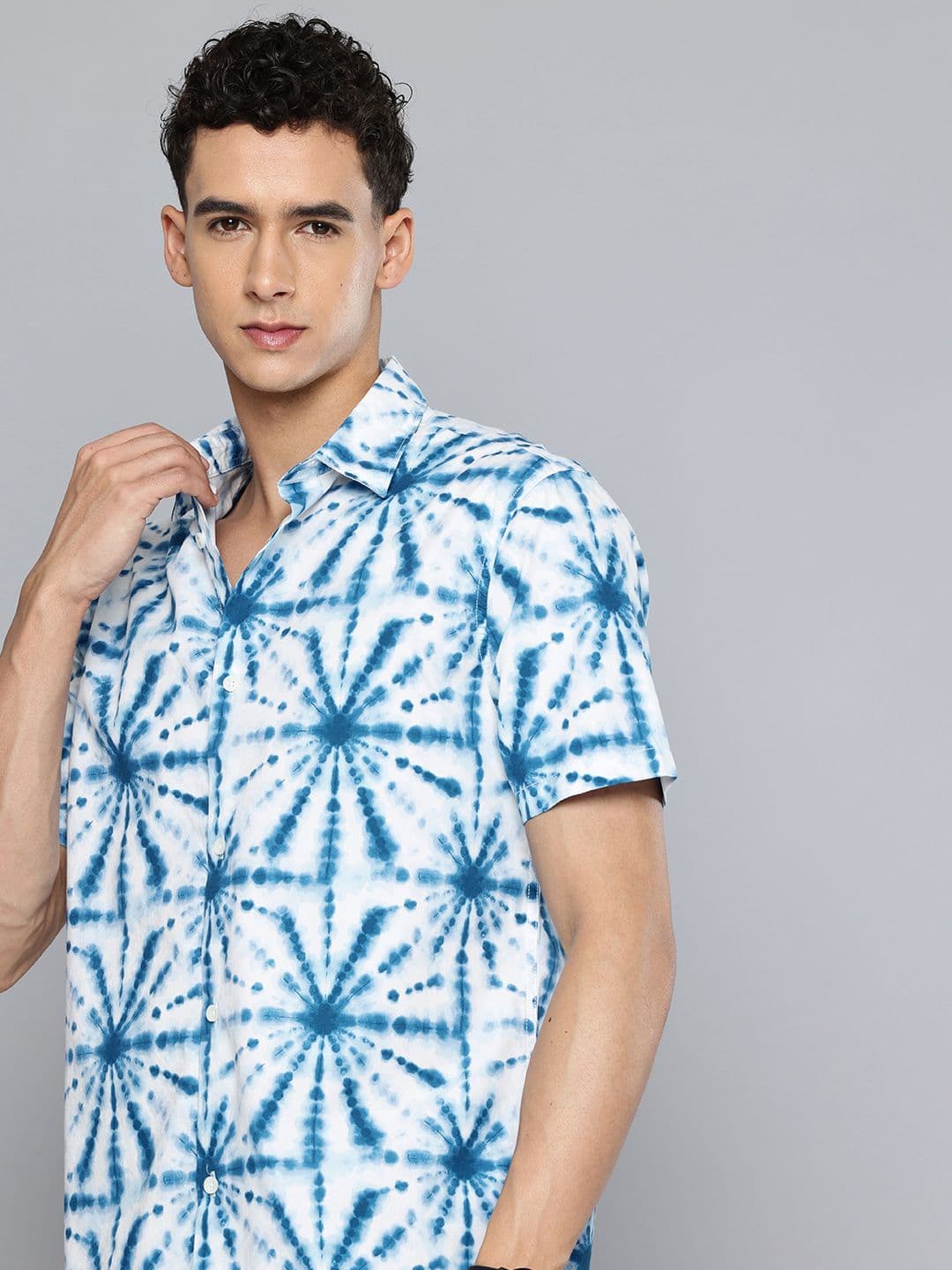 Flying Machine Pure Cotton Opaque Tie and Dye Casual Shirt - view 1