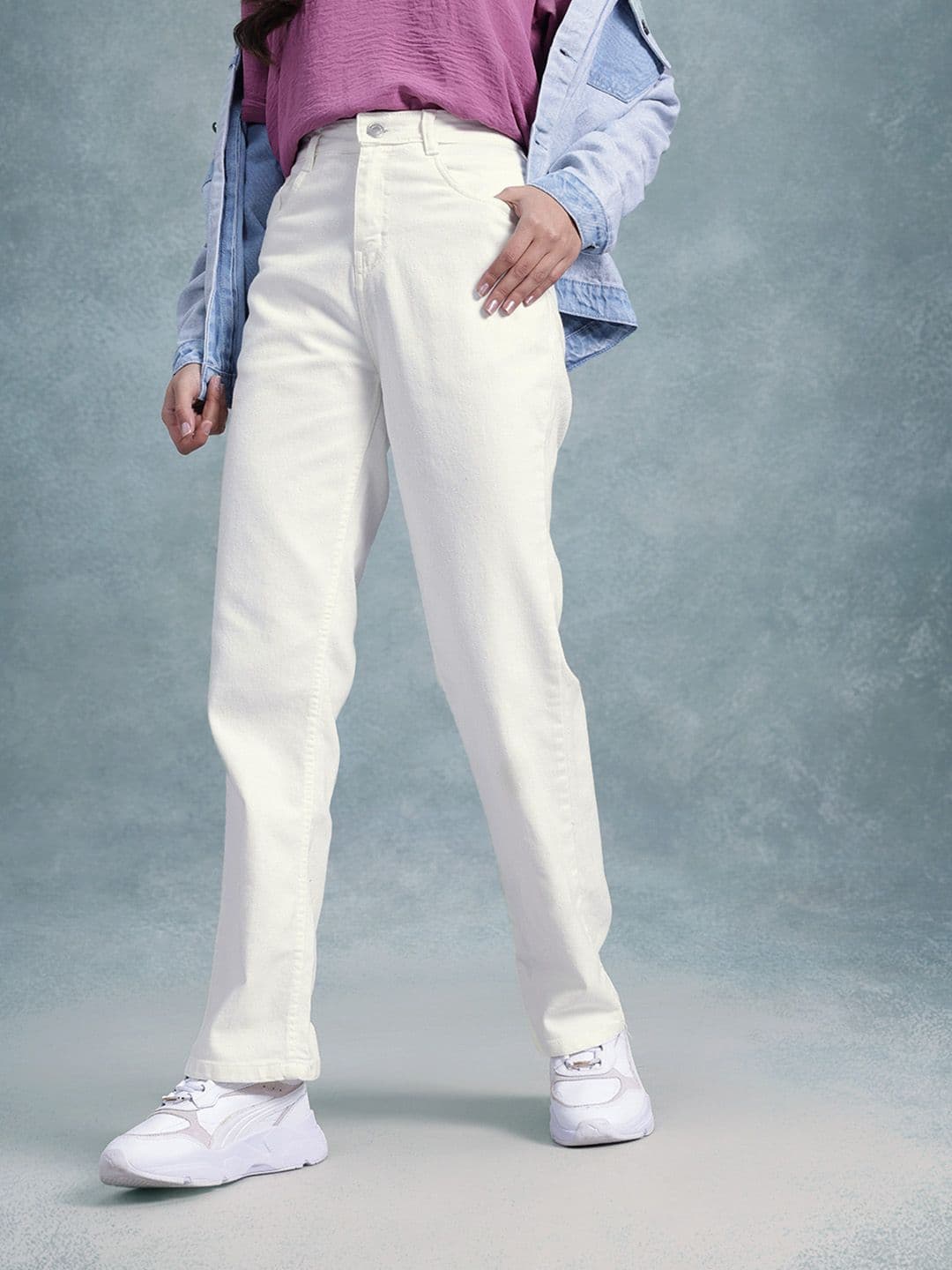 The Roadster Life Co. Women Straight Fit Jeans - view 1