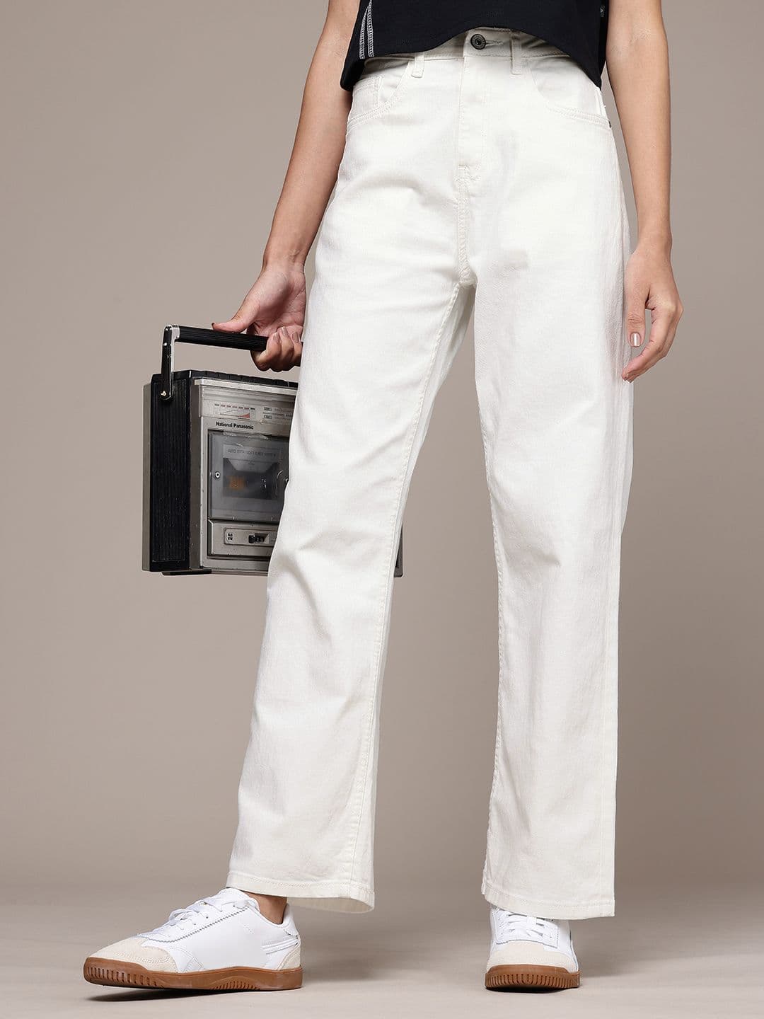 The Roadster Life Co. Women Straight Fit High-Rise Stretchable Jeans - view 1