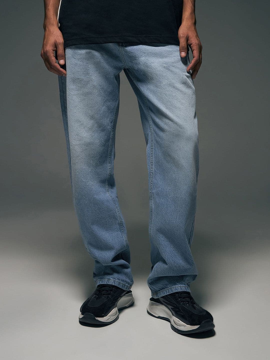 Flying Machine Men Cobain 90's Loose Fit Light Fade Jeans - view 1