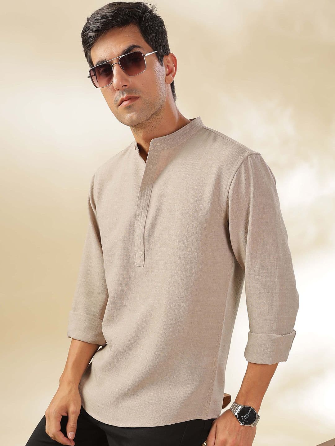 HERE&NOW Men Short Kurta - view 1