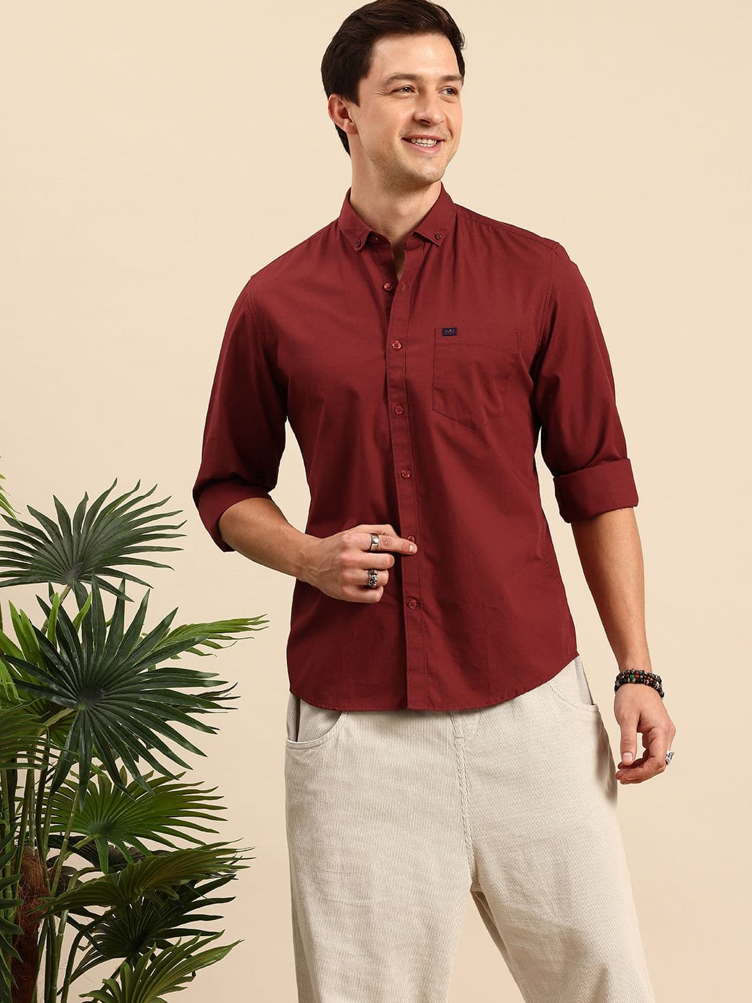 Mast & Harbour Standard Cotton Casual Shirt - view 1