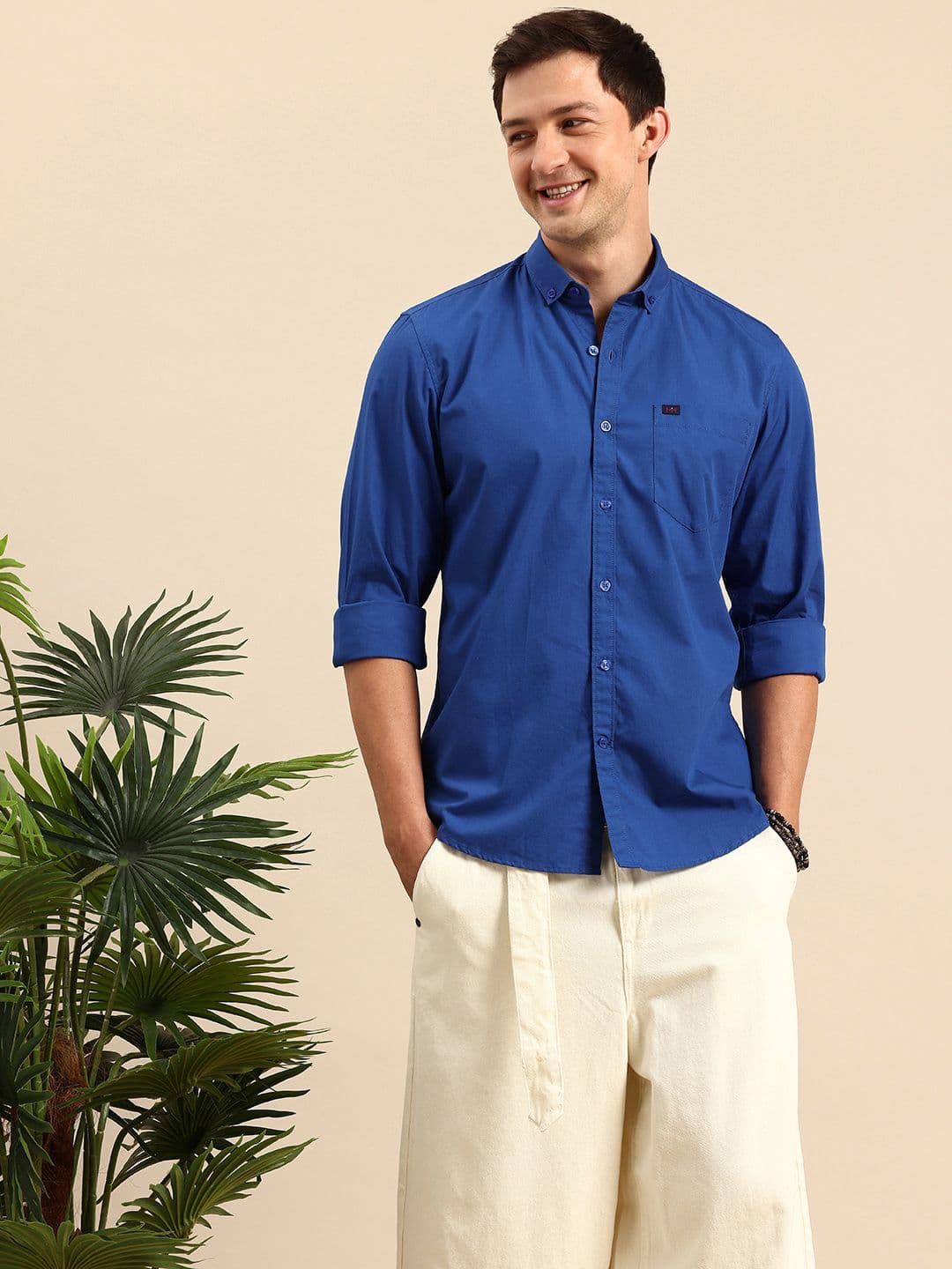 Mast & Harbour Standard Cotton Casual Shirt - view 1