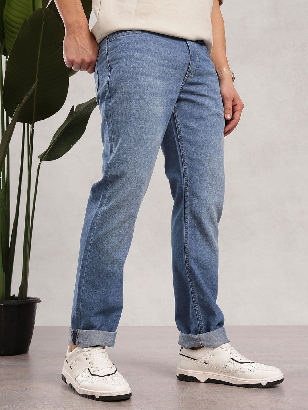 Nautica Men Straight Fit Heavy Fade Stretchable Jeans - view 1