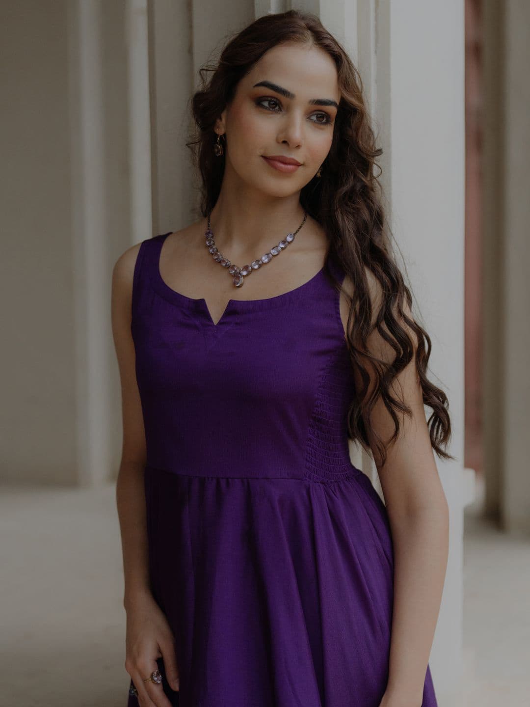 anayna Women Angrakha Kurta with Trousers & With Dupatta - view 1
