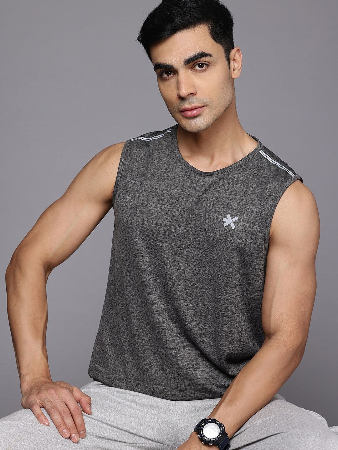 HRX by Hrithik Roshan Men Rapid-Dry Sports T-shirt - view 1