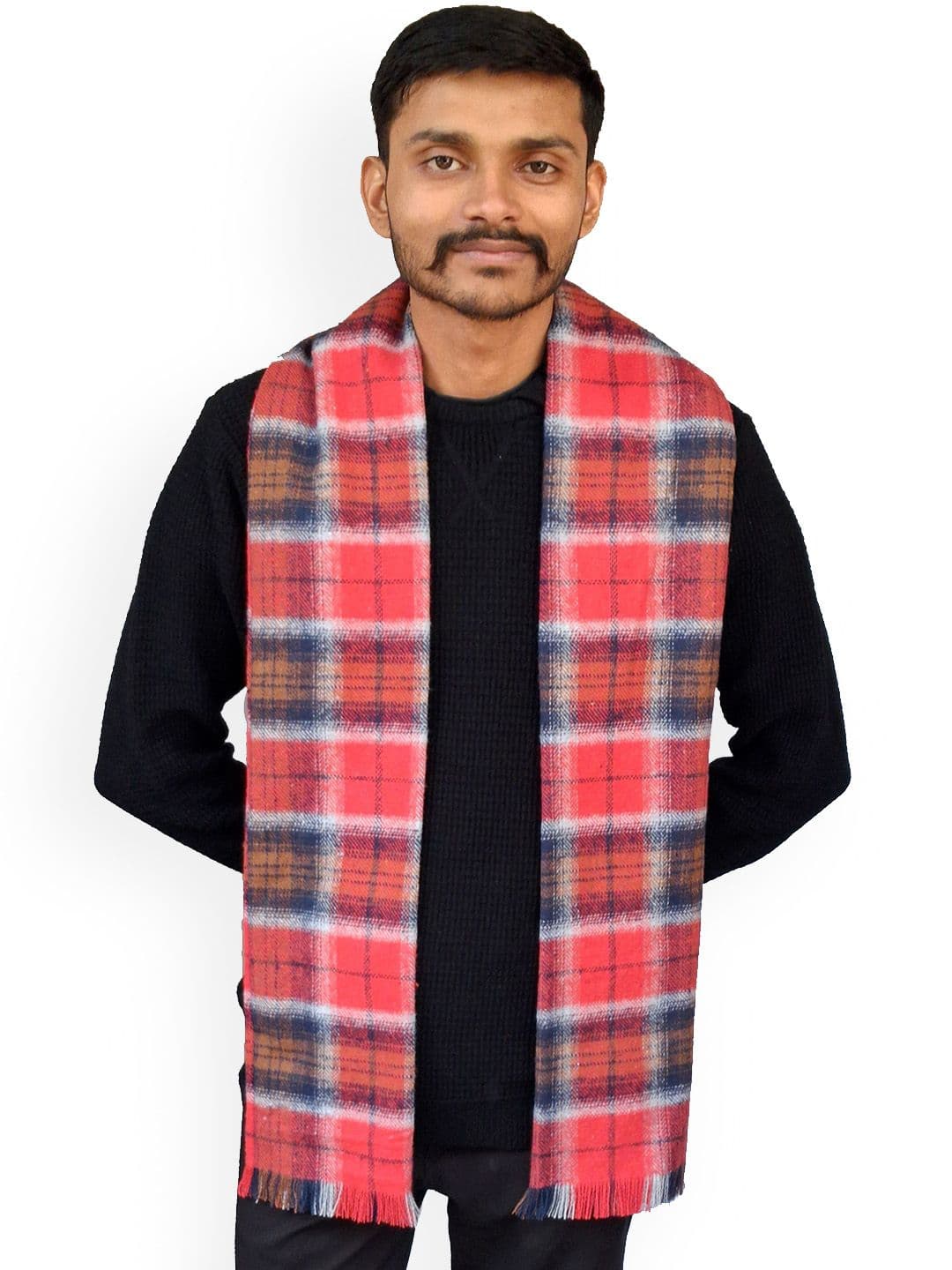 SWITCHON Men Checked Merino Wool Mufflers - view 1
