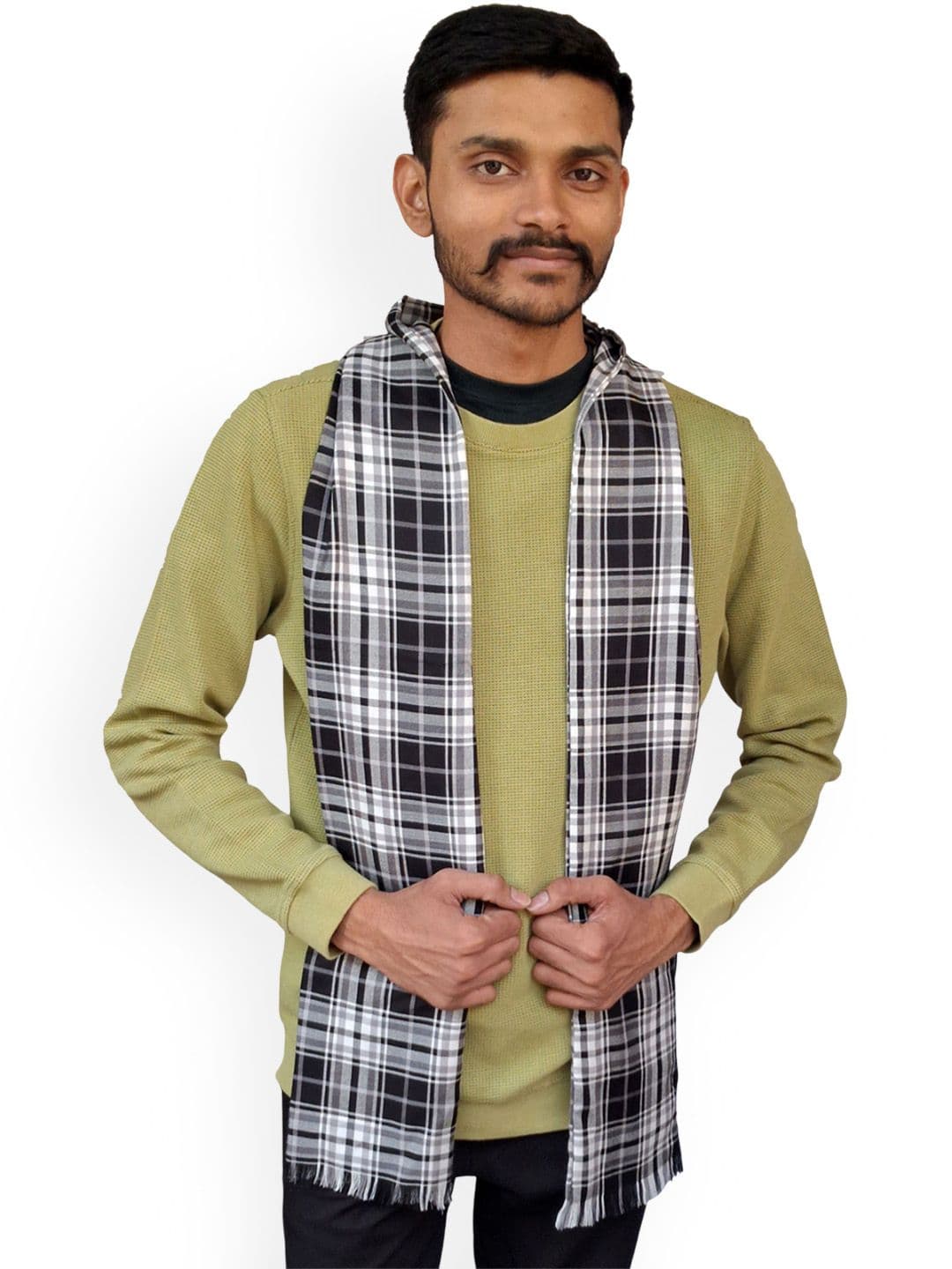 SWITCHON Men Checked Cotton Mufflers - view 1