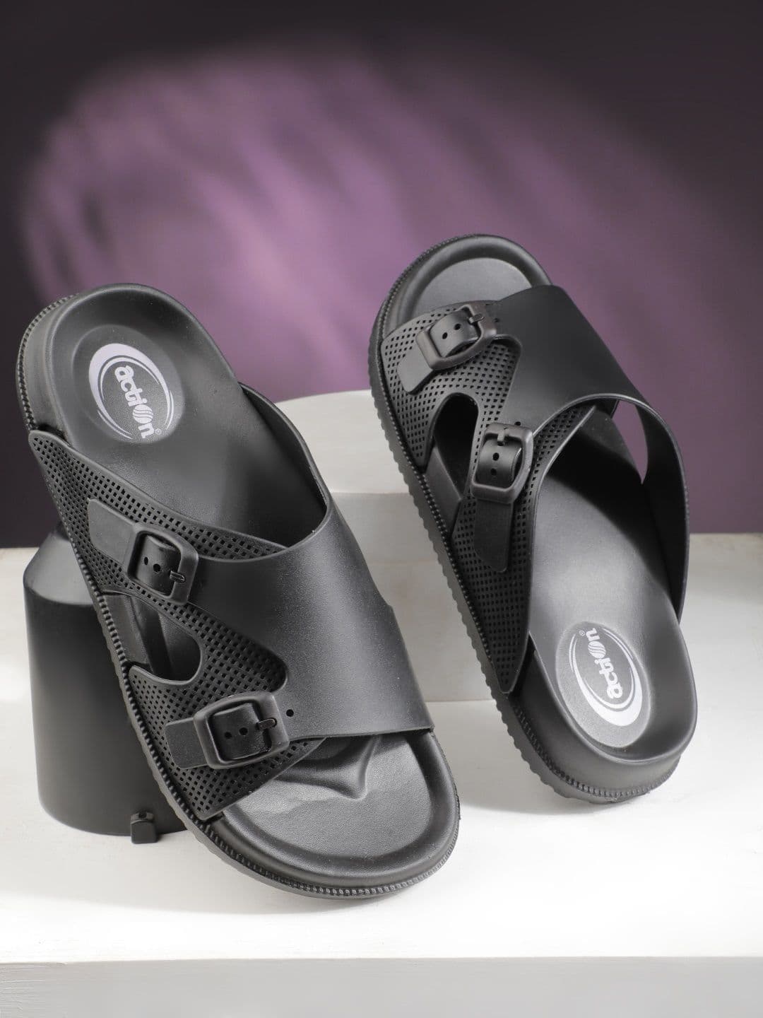 Action Plus Men Buckle Comfort Sandals - view 1