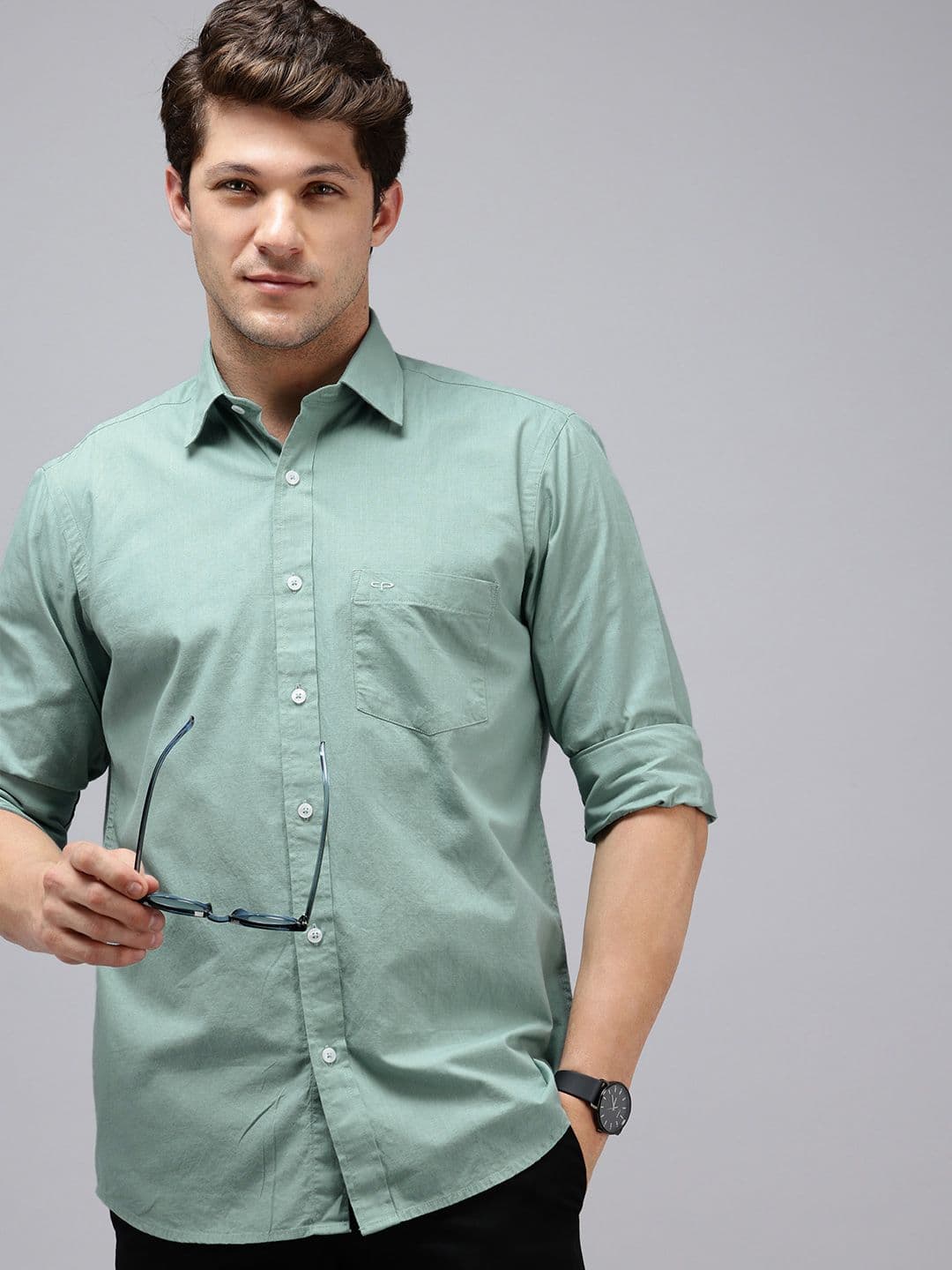 ColorPlus Pure Cotton Opaque Casual Shirt - view 1