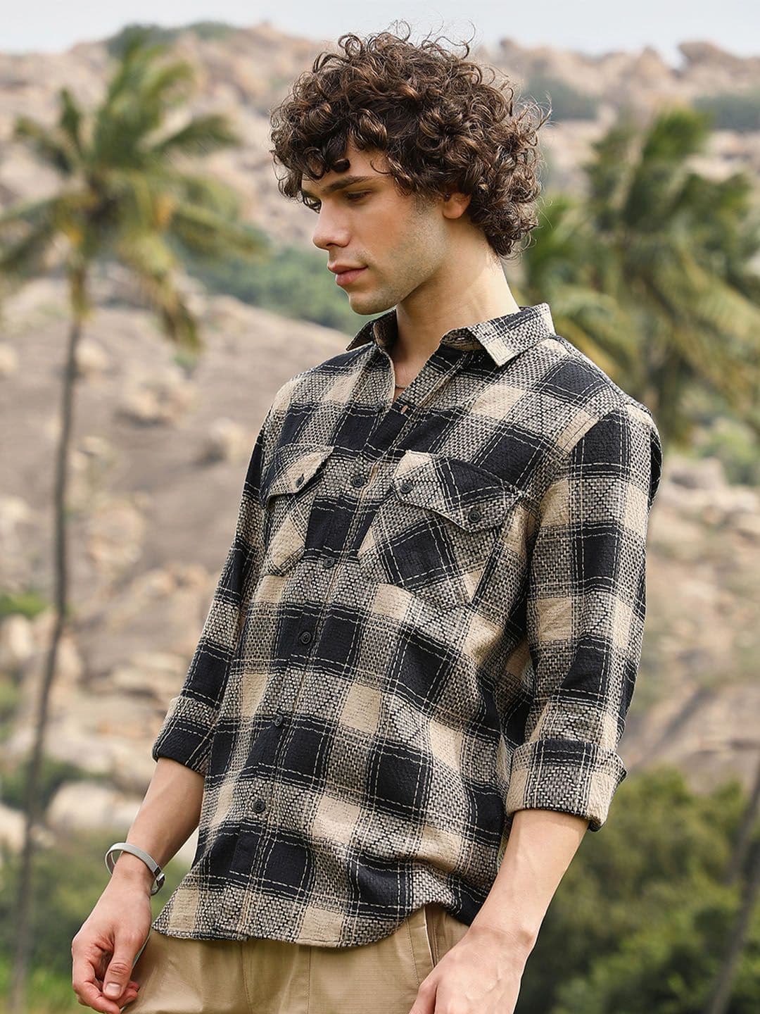 CAHOOT Men Comfort Opaque Checked Casual Shirt - view 1