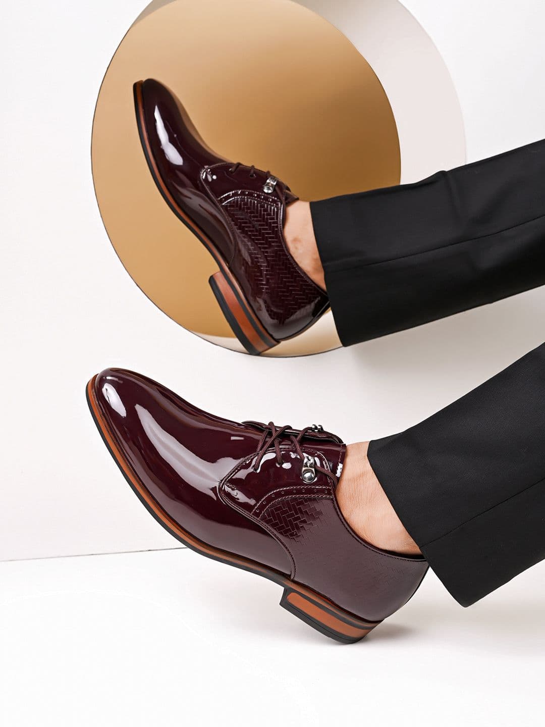 House of Pataudi Men Lace Up Formal Derbys - view 1