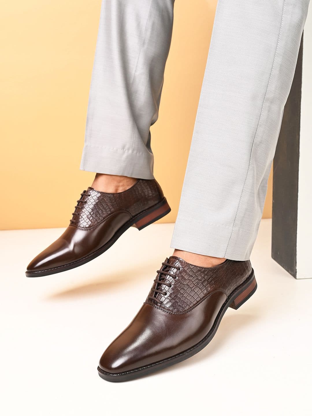 House of Pataudi Men Lace Up Formal Derbys - view 1