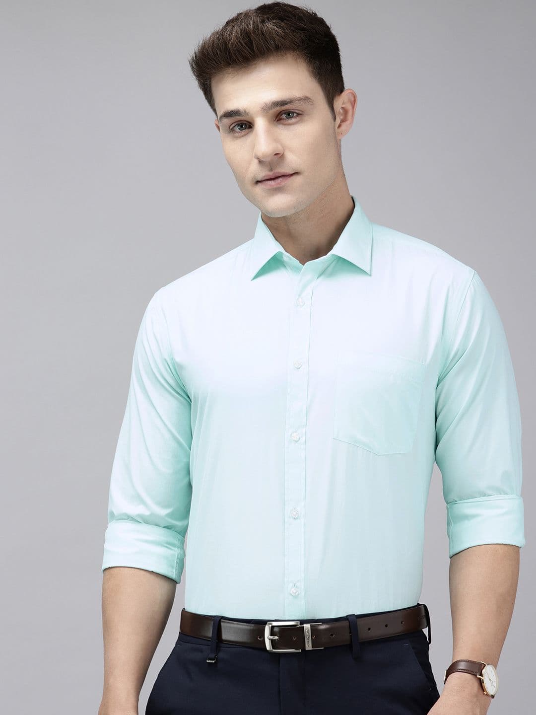 Park Avenue Slim Fit Opaque Formal Shirt - view 1