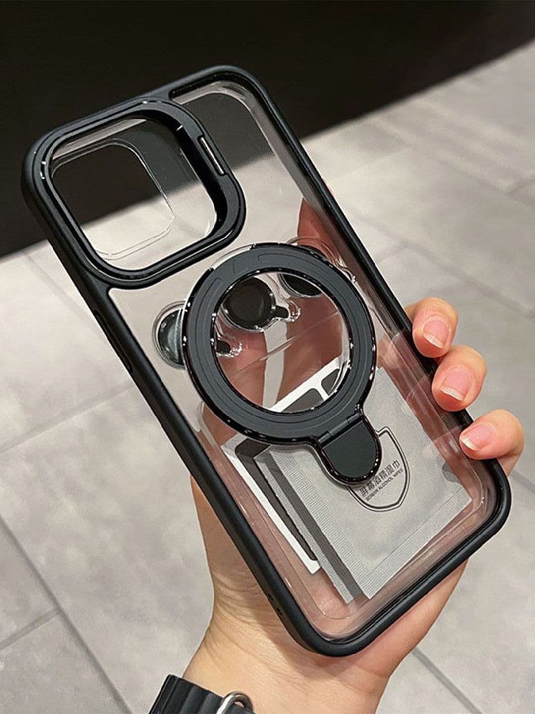 Luxury Kase Solid Printed iPhone 16 Plus Back Case Mobile Accessories