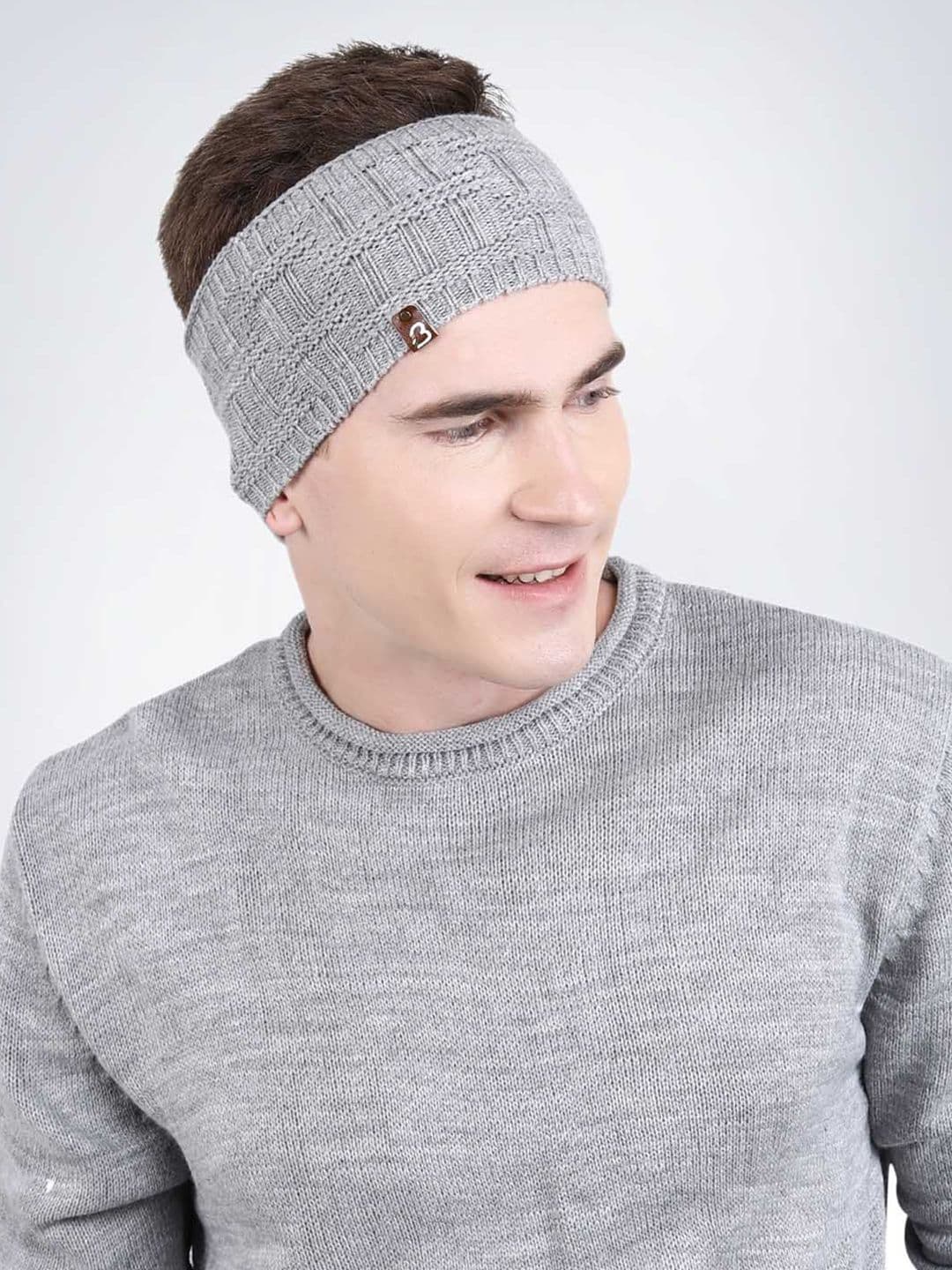 Bharatasya Men Knitted Warm Chill Wrap Headband - view 1