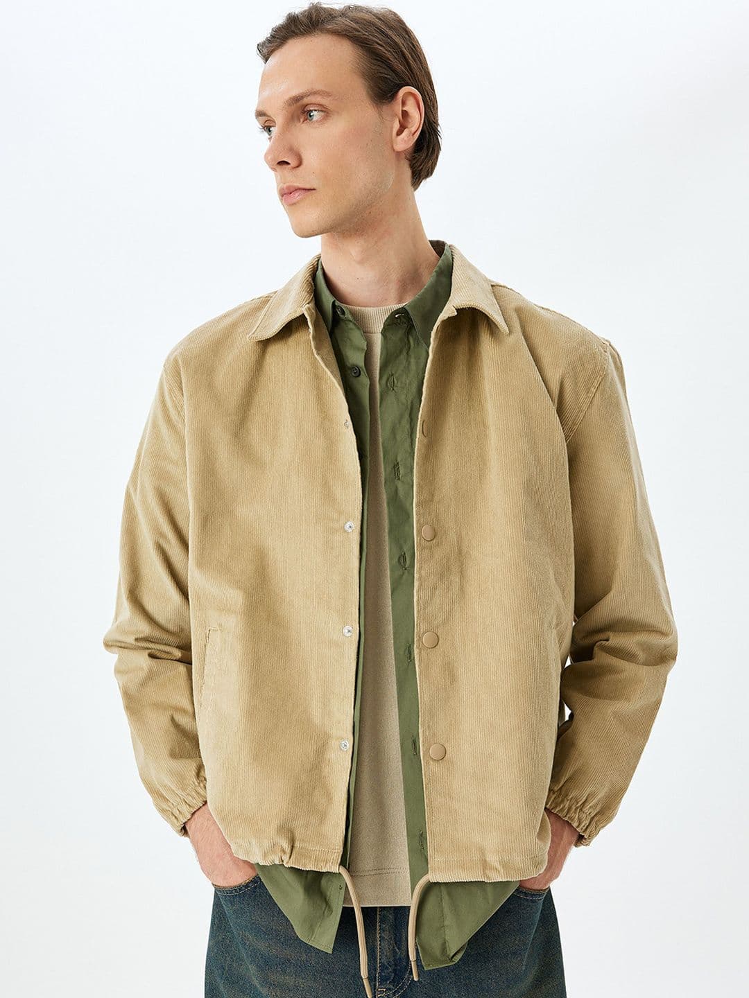Koton Men Solid Hem with Toggle Tailored Jacket - view 1