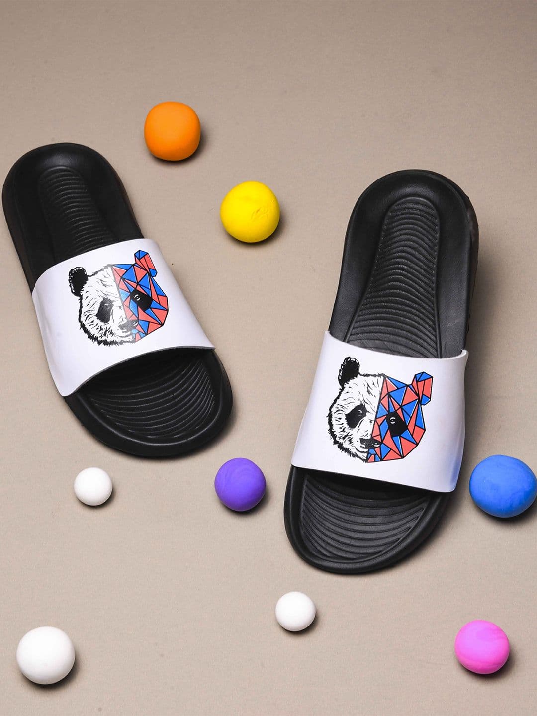 PERY PAO Men Printed Sliders - view 1