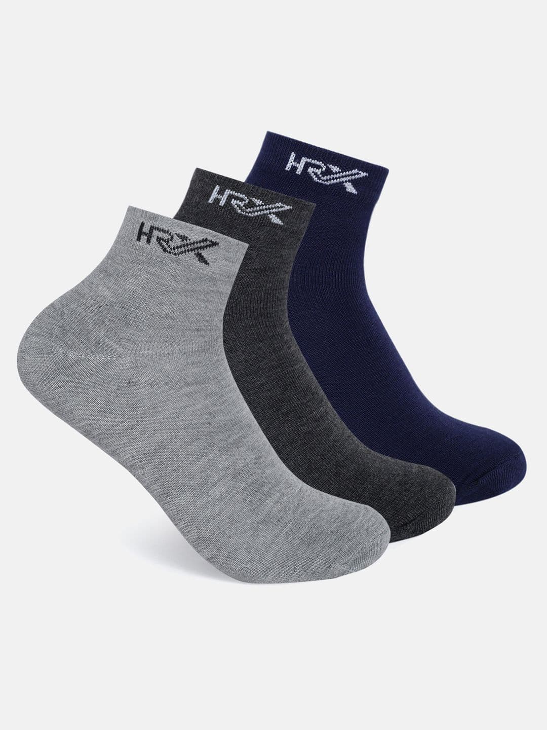 HRX by Hrithik Roshan Men Pack Of 3 Patterned Ankle-Length Socks - view 1