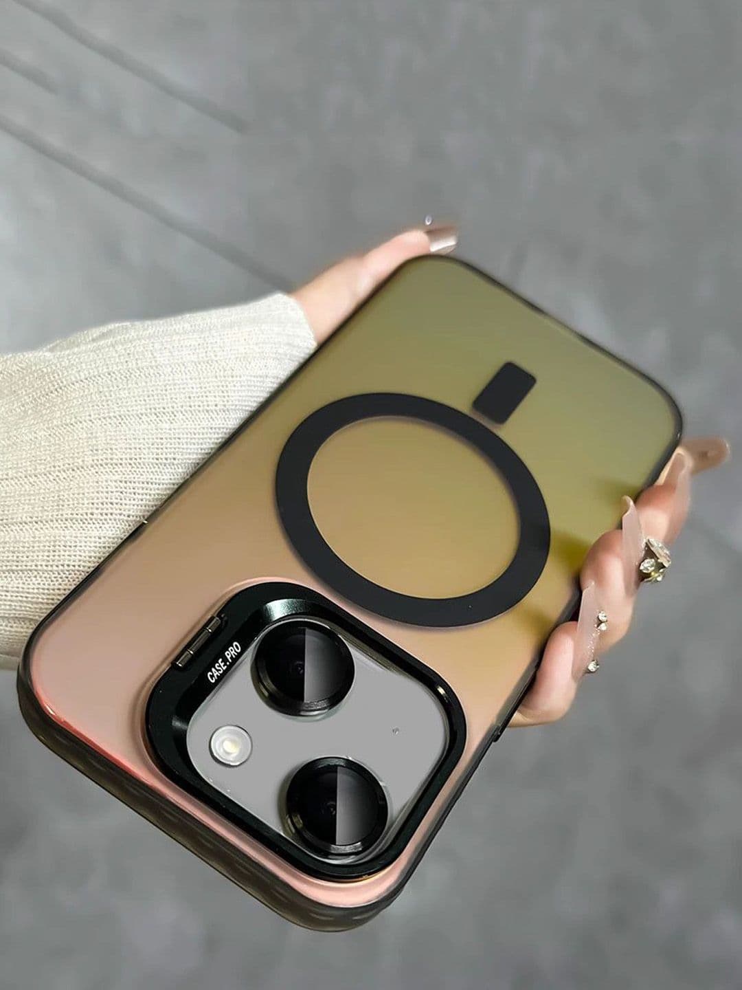 Luxury Kase Solid iPhone 15 Back Case