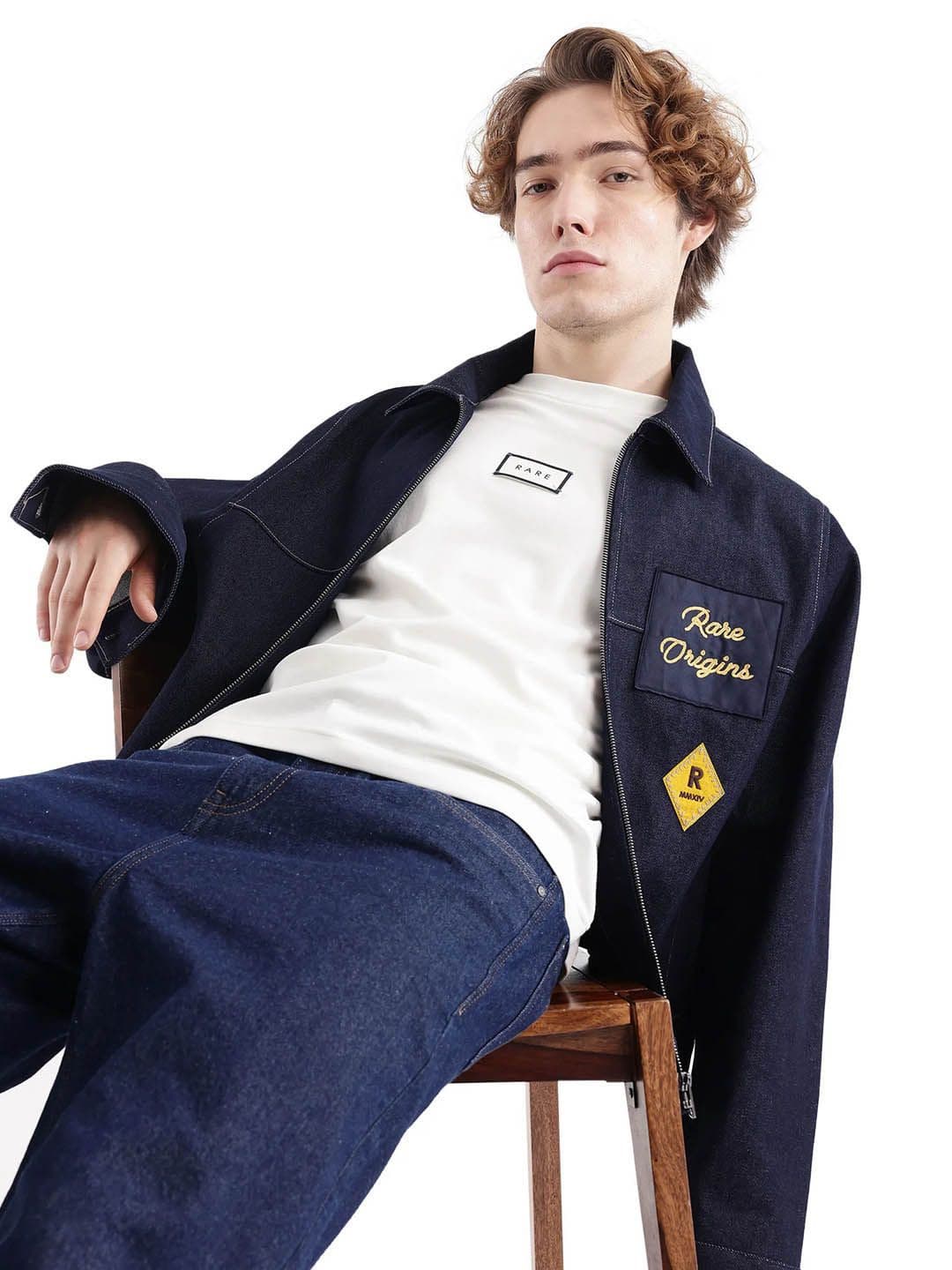 RARE RABBIT Men Spread Collar Typography Printed Casual Jacket - view 1