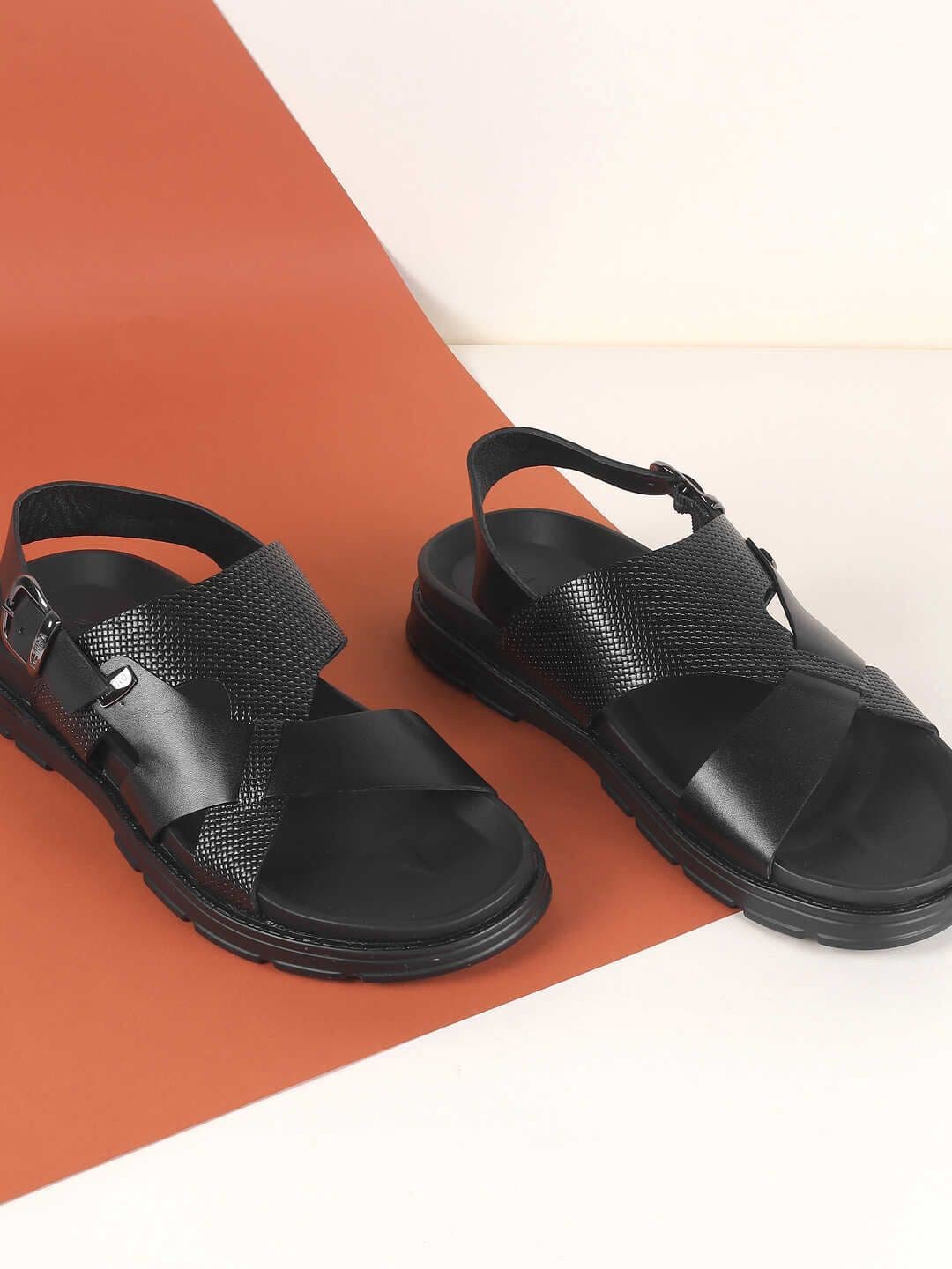 Metro Men Leather Comfort Sandals - view 1