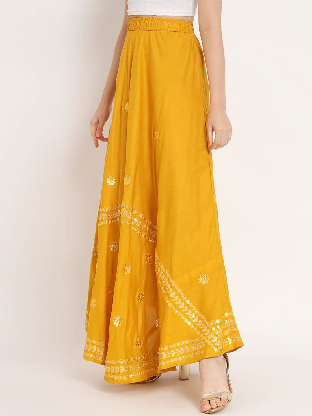 Moda Rapido Women Embellished Flared Maxi Skirt - view 1