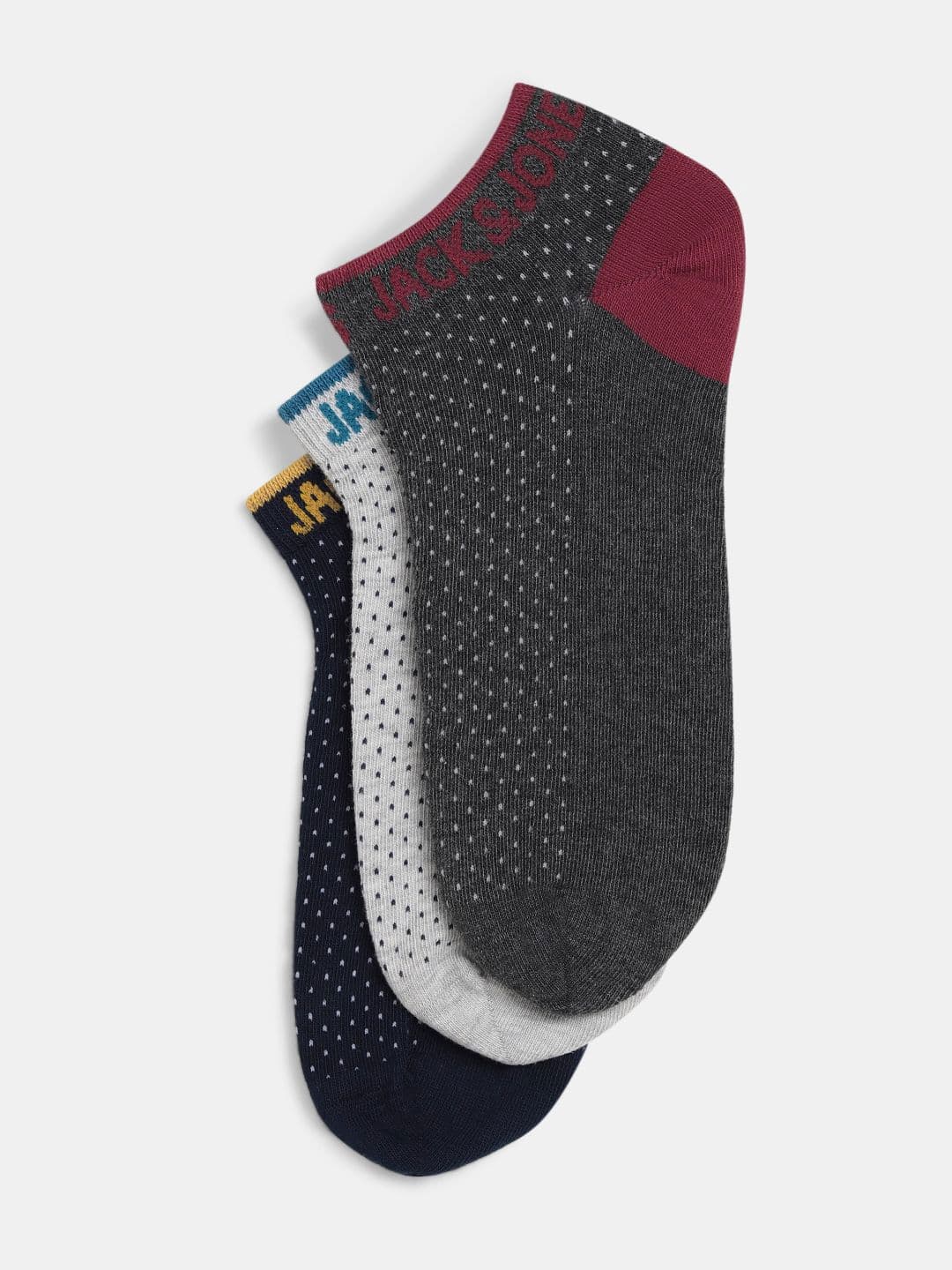 Jack & Jones Men Pack Of 3 Ankle-Length Socks - view 1