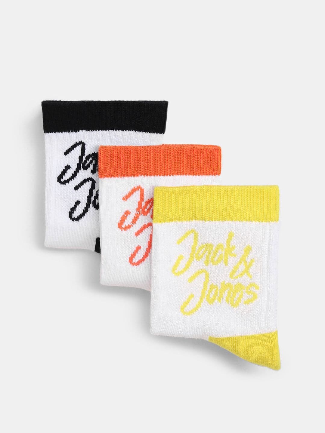Jack & Jones Men Pack Of 3 Color-Block Calf-Length Socks - view 1