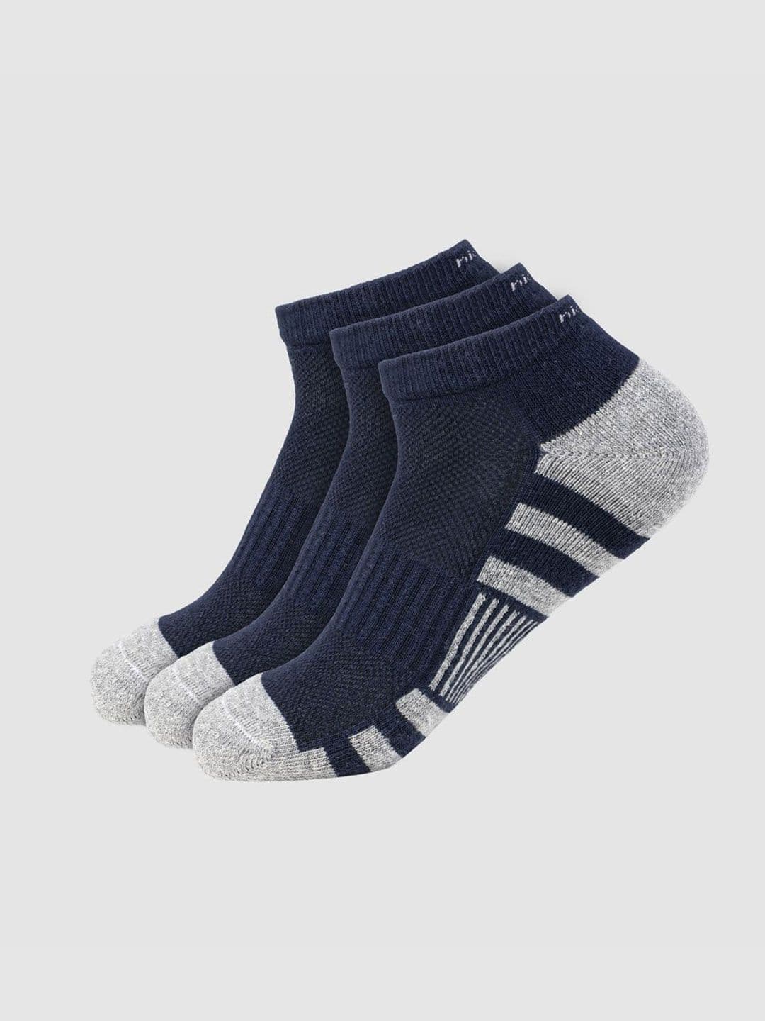 Nickron Men Pack Of 3 Printed Ankle-Length Eco Comfort Ocean Socks - view 1