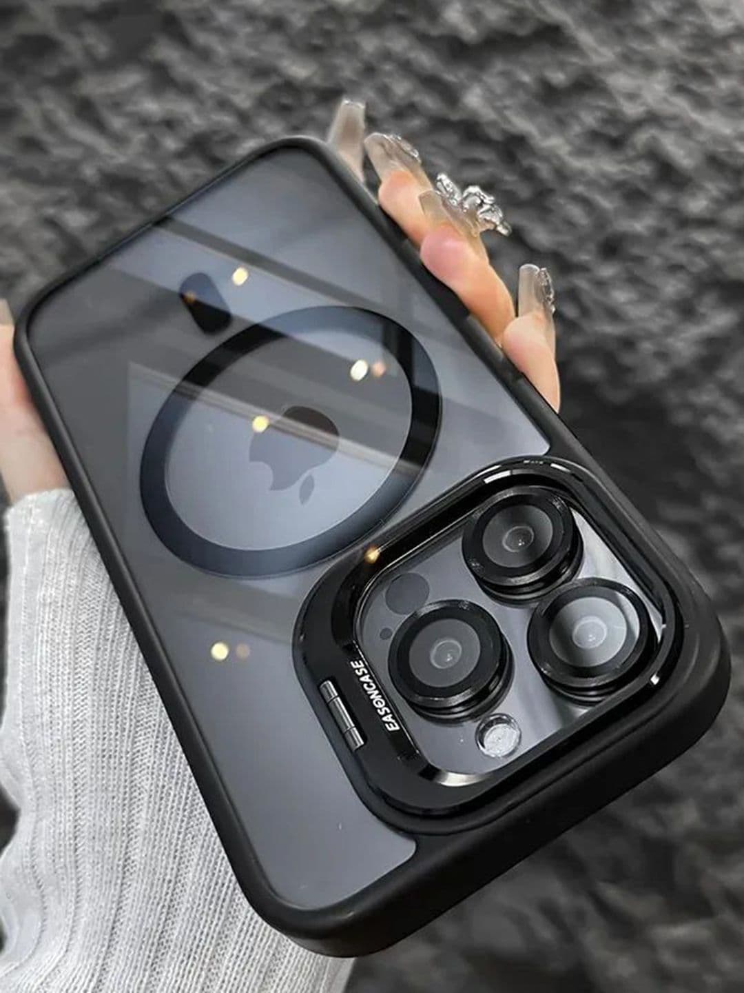 Luxury Kase Solid iPhone 16 Pro Max Back Case