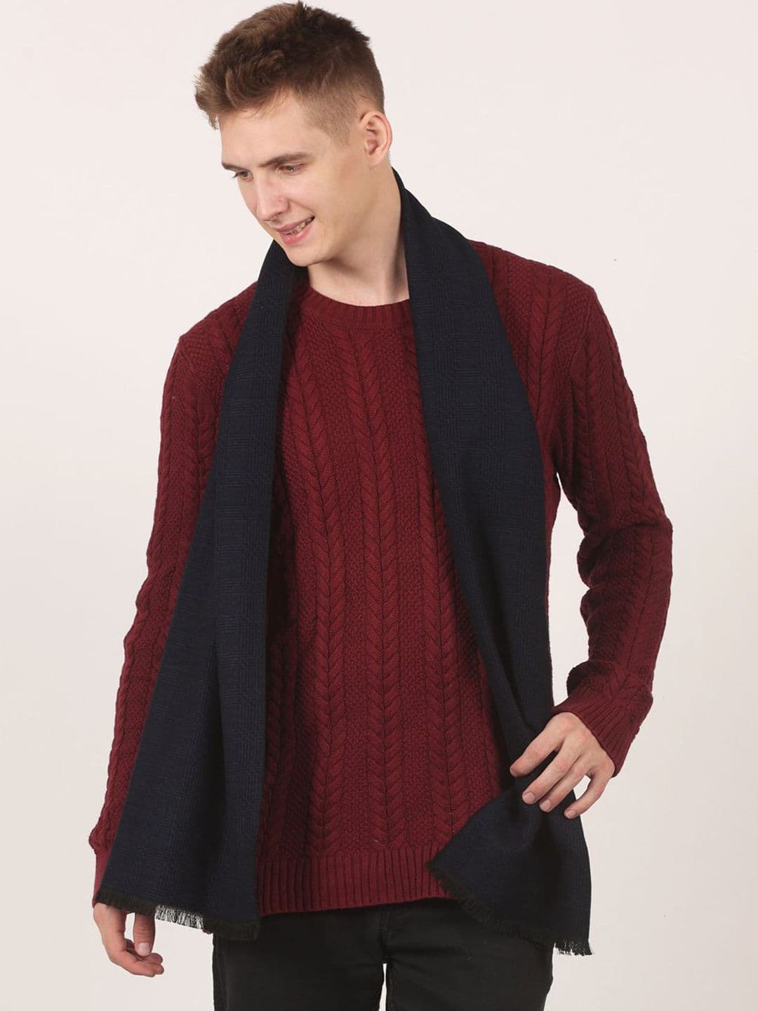 Calvadoss Men Checked Winter Mufflers - view 1